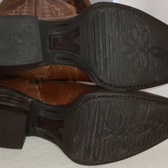 ARIAT 10010251 MURRIETA BROWN LEATHER OVER THE KNEE ZIP COWBOY BOOTS WOMEN'S 10B - Picture 5 of 9